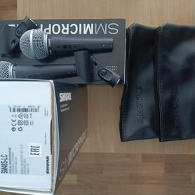 Продам два проводных микрофонов Shure sm48-lc