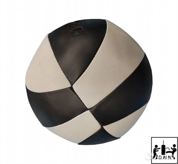 Набивной мяч медбол 15кг Диам 34см кожа со шнуров