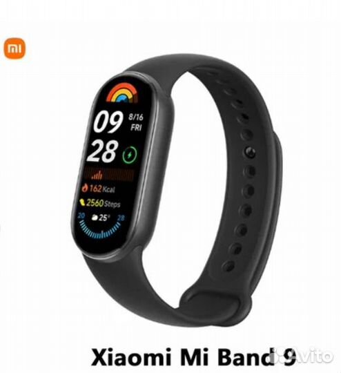 Фитнес-браслет Xiaomi Mi Band 9 черный глобальный