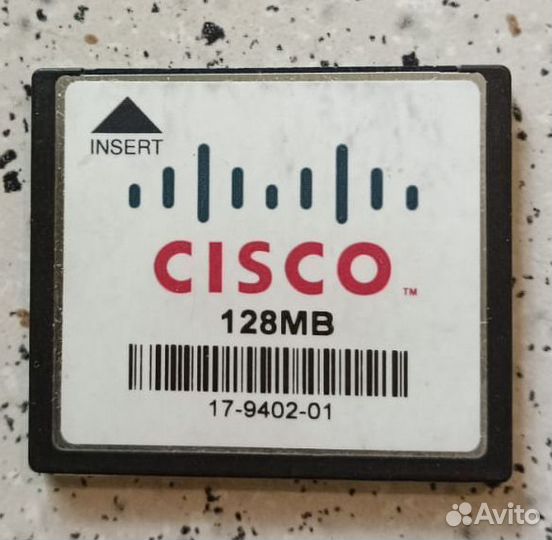 Карта памяти Compact Flash Cisco 128 MB MEM-CF-128