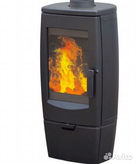 Печь gala, черная (plamen)