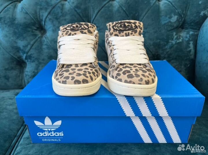 Кеды Adidas Campus Leopard Женские