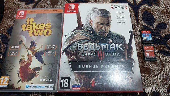 Игры для nintendo switch и виты продажа/обмен