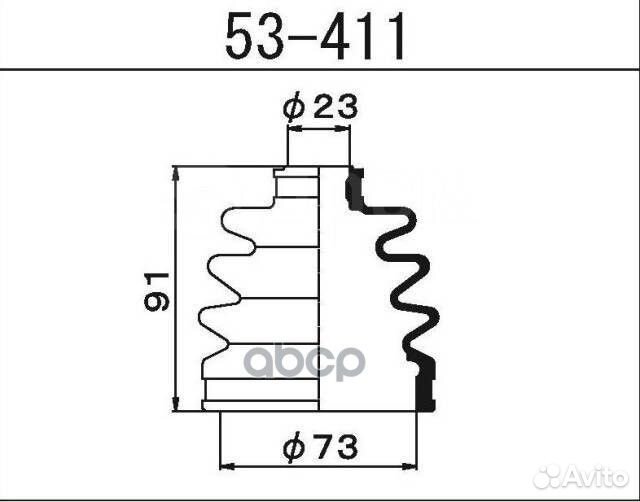 Пыльник шруса внешнего 53411 1-56 (Maruichi)