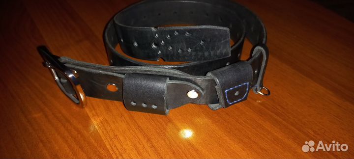 Мужской кожаный ремень ручной работы