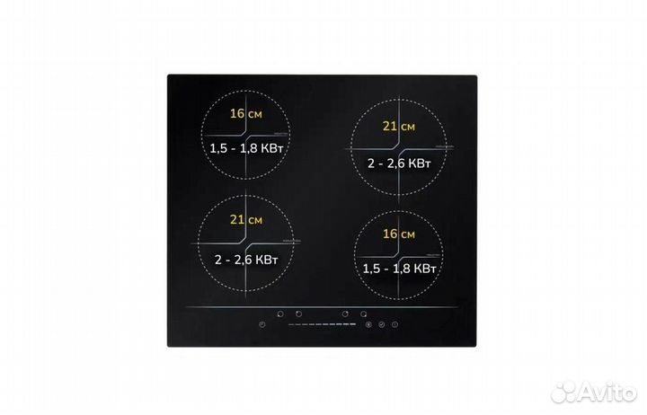 Варочная панель Simfer H60I74S002 индукционная