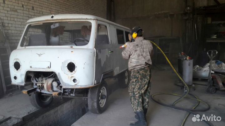 Пескоструйная очистка обработка с выездом