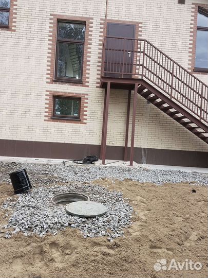 Септики выгребные ямы из бетонных колец