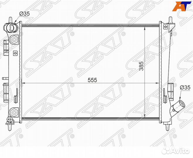 Радиатор охлаждения Хендай Крета 15
