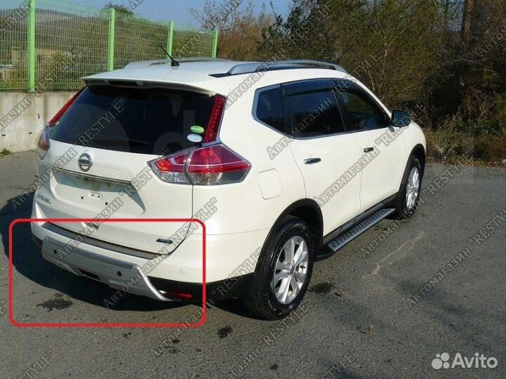 Накладка на бампер Nissan X-Trail 32 2013-2017