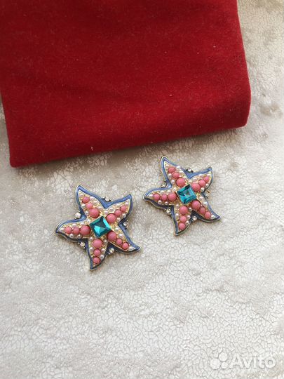 Серьги в стиле Kenzo