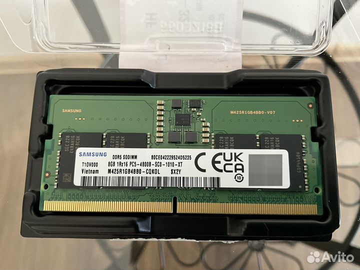 Оперативная память Samsung ddr5 2x8gb PC5-4800B