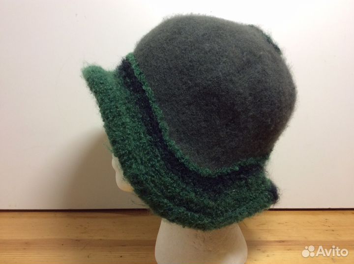 Шерстяная шляпка из валяной шерсти, 56-57, арт 141