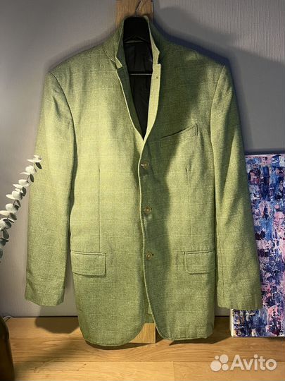 Пиджак мужской зеленый piombo Италия