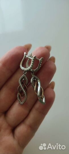 Серьги серебро