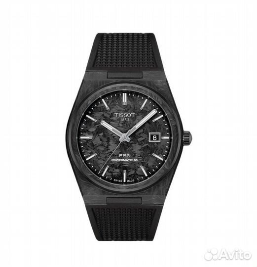 Часы tissot prx powermatic carbon 80 40mm