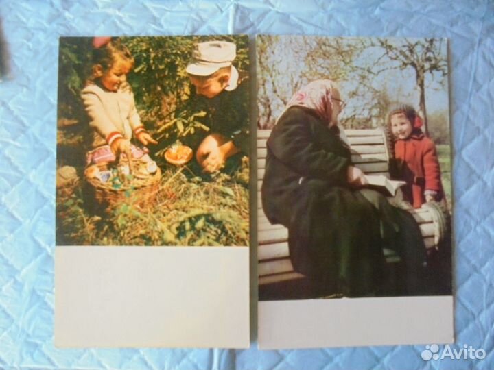 Дети куклы советские открытки