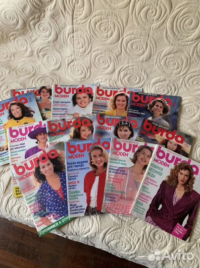 Журналы Burda 1988 и 1989 год