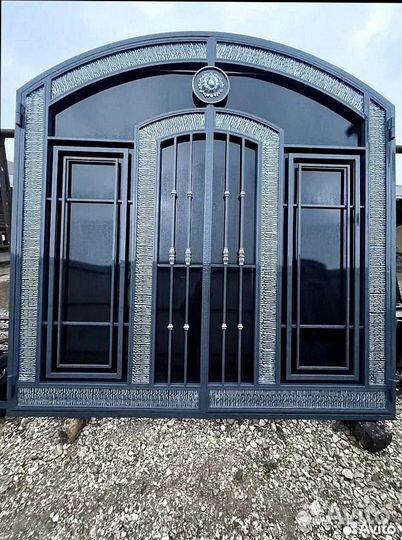 Ворота с узорами