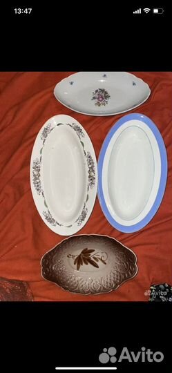 Блюда, тарелки и блюдца СССР