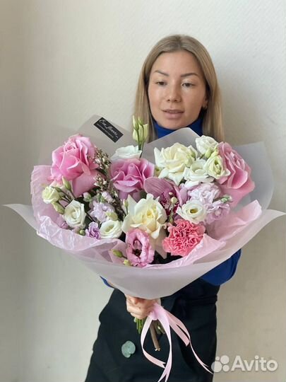 Букет с французскими розами