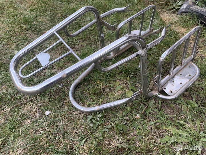 Подножки пассажира с багажником на мопед альфа