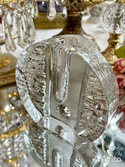 Ваза на один цветок. Подсвечник. Хрусталь Винтаж