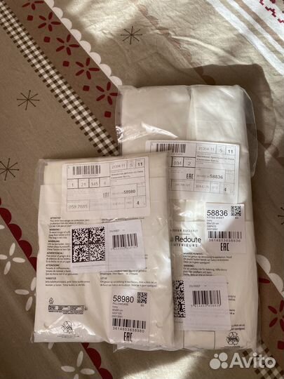 Детская простыня на резинке новая La Redoute