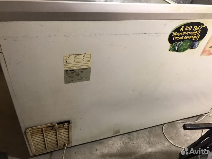 Морозильный ларь с глухой крышкой бу