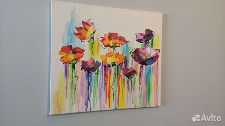 Картина акрилом на холсте