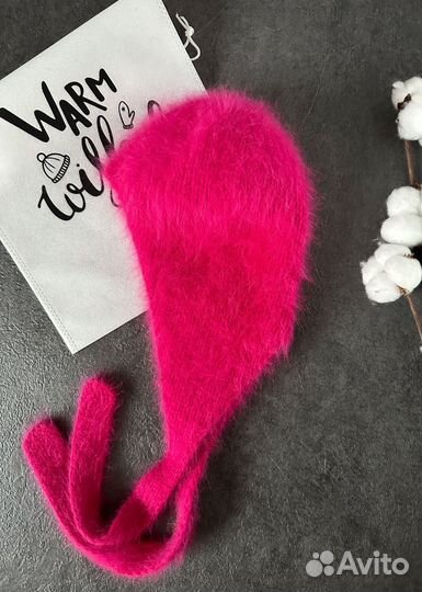 Вязаная шапка чепчик