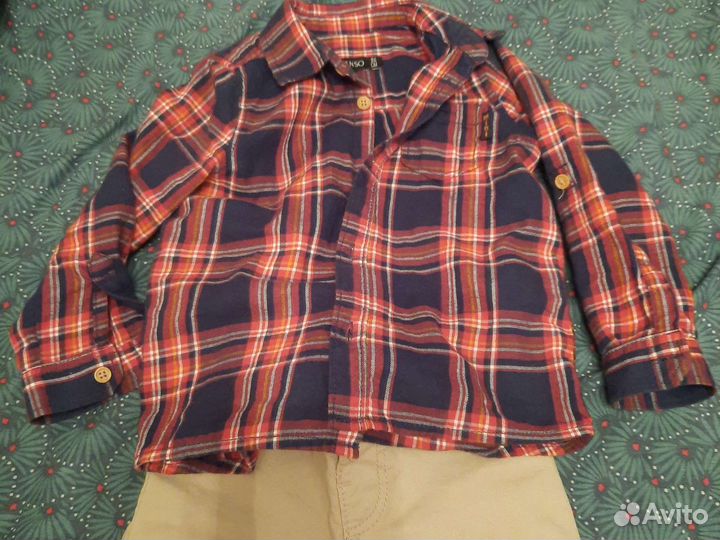 Брюки с рубашкой почти новое,нарядно смотриться