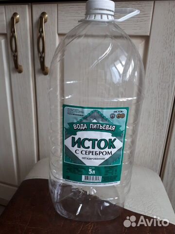 Бутылка пвх, пэт,пластиковая 5 литров