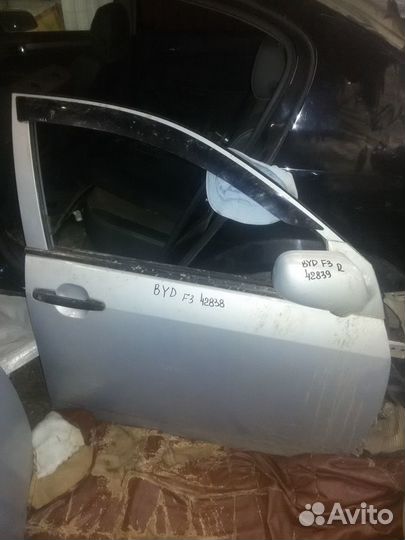 Дверь крышка багажника Byd F3 серебро