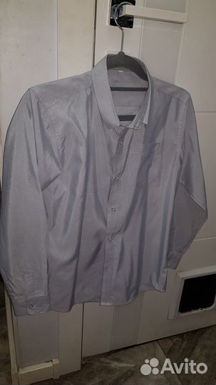 Серая рубашка р. 146