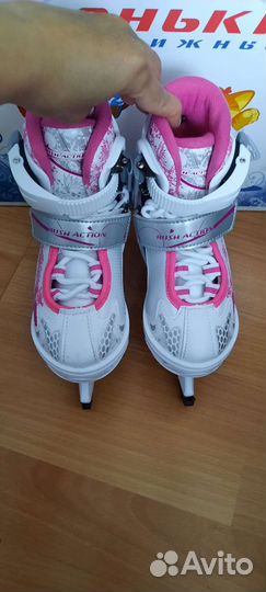 Коньки детские раздвижные 27-30р
