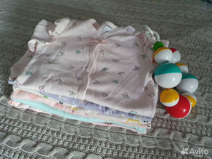 Пакет комбинезонов слип для девочки 86 р. vulpes