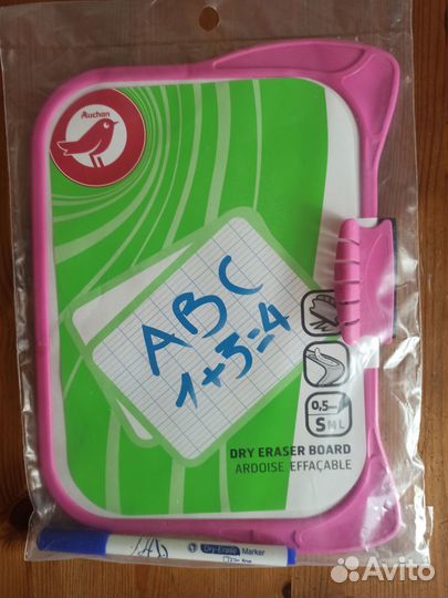 Двусторонняя доска новая для рисования с маркером