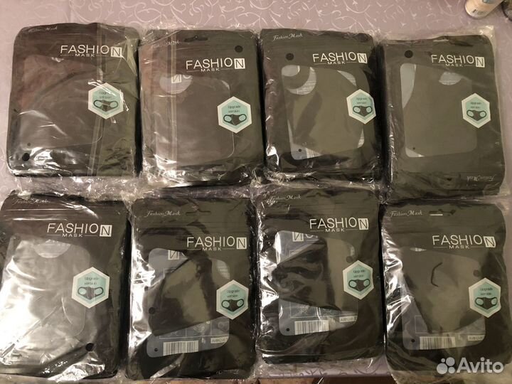 Маска чёрная многоразовая