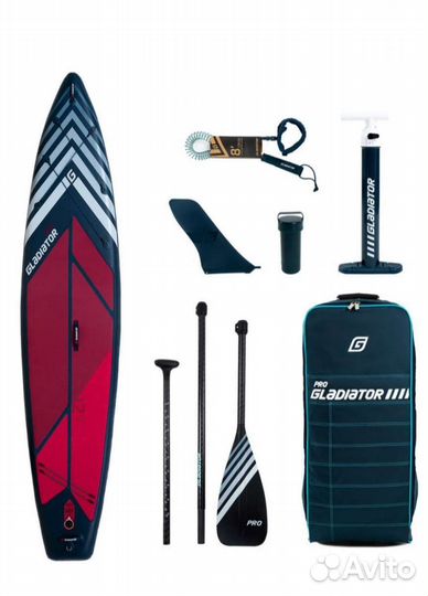 SUP борд (сап доска) Gladiator Pro 12.6 S +LT+ Т