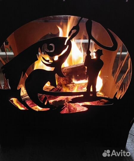 Кастровая чаша с решёткой гриль