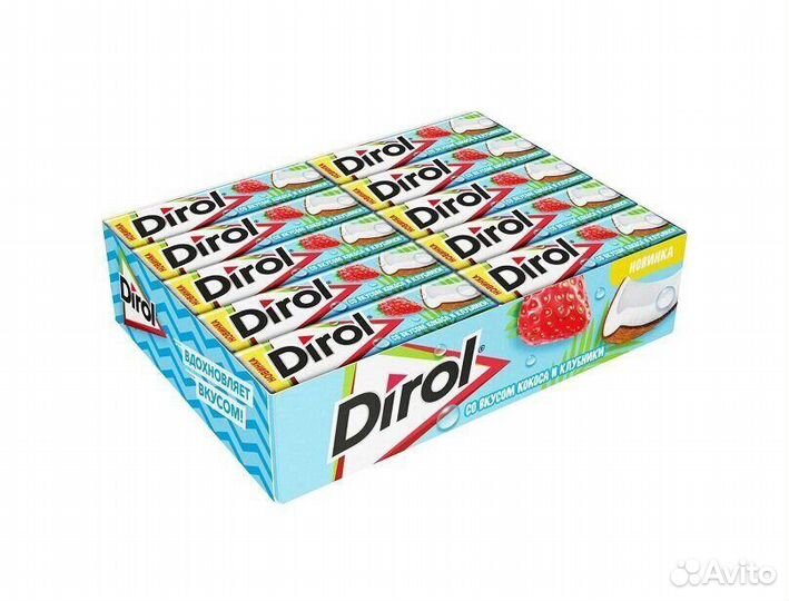 Жевательная резинка Dirol Клубника-Кокос 13,6г