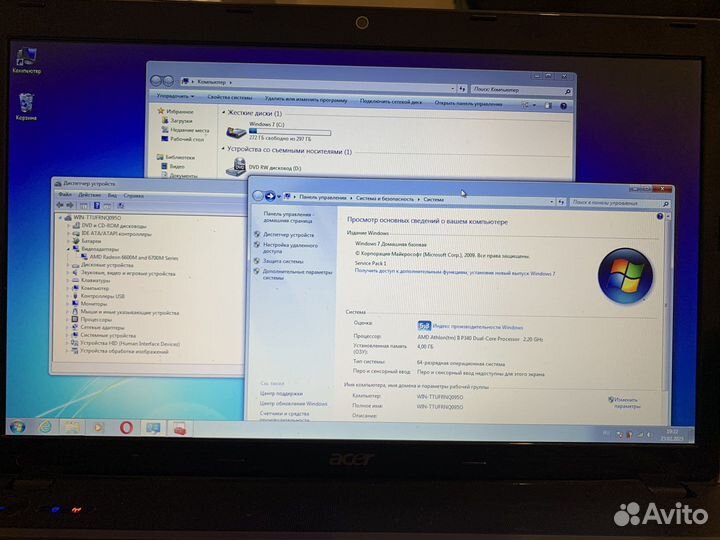 Ноутбук acer aspire 7551g ms2310