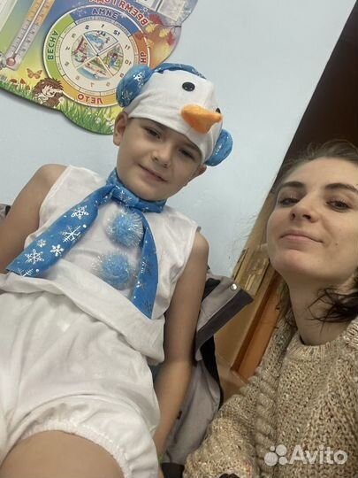 Костюм новогодний снеговик