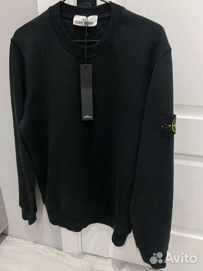 Stone island свитшот черный