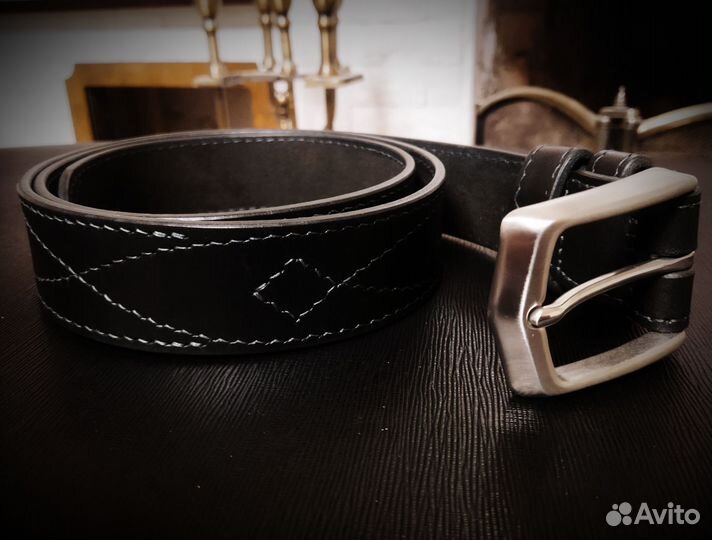 Мужской кожаный ремень