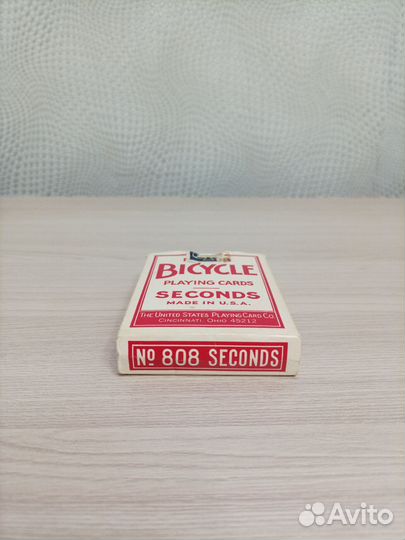 Карты «Seconds» Bicycle U.S.A. красные, раритет