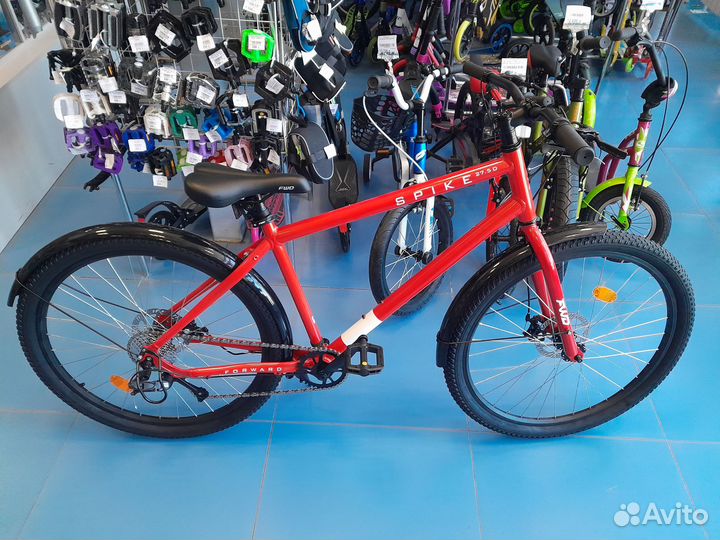 Велосипед Forward Spike 27,5 (2023) красный/белый