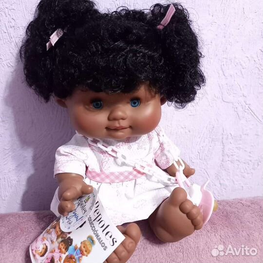 Пупс новый из винила Испания 26 см мулаточка