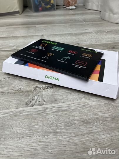 Планшет новый digma 10.1 серый